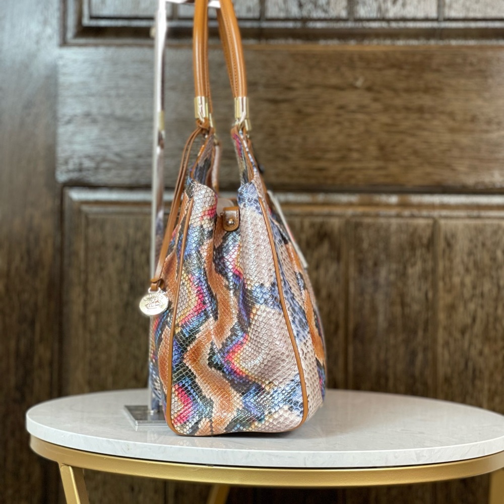 Brahmin Celia Satchel Handbag Multi Eliasson NWT - Picture 3 of 7